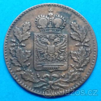 Stará mince r. 1857 kníže Frederick I. - 2