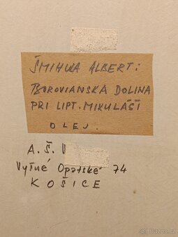 Obraz Albert Šmihula, Liptov 1969, olej 55x71 - 2