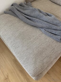 IKEA SÖDERHAMN 4místná béžová pohovka s lenoškou - 2