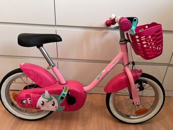 Dětské kolo Decathlon, růžové 14”, dívčí - 2