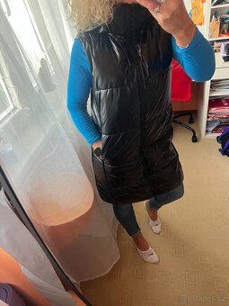 ZARA DÁMSKÁ VESTA DLOUHÁ NA PODZIM- ZIMU VEL.S - 2