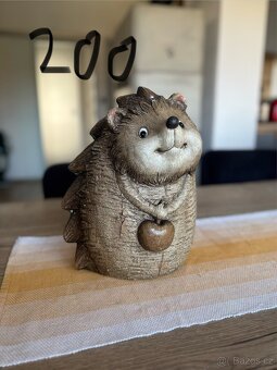 🎄 Vánoční dekorace - zvířátka a vázy 🦔 - 2