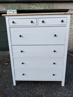 Komoda IKEA Hemnes se 6 zásuvkami - bíl. mořidlo - 2