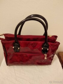 Kabelka tmavě červená krokodýlí - 2