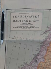 Mapa Skandinávské a Baltské státy, Neubertovy mapy r. 1940, - 2