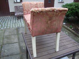 Starožitná taburetka taburet markýza židle židlička Secese - 2