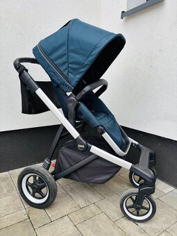 Thule Sleek městský/sportovní kočár zánovní hliník/petrolej - 2