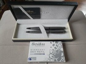 Scrikss - dárková psací sada karbon grey - 2