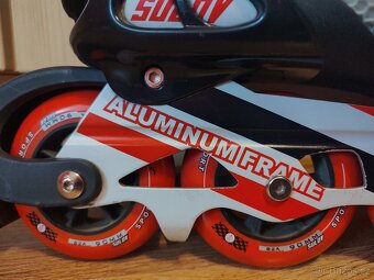 Stylové Inline brusle Sulov vel. 40-41, větší kolečka 90mm - 2