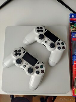 PS4 Slim,2x ovladač,hry - 2