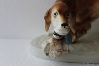 Royal Dux – lovecký pes s kačenou - 2