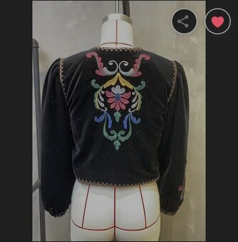 Dámská boho vintage bunda - 2