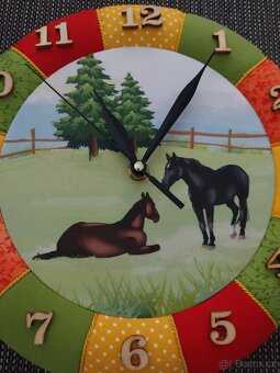 Patchworkové hodiny - nové - 2