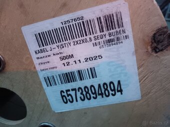 Kabel J-Y(ST)Y šedý 2x2x0,8 metráž - 2