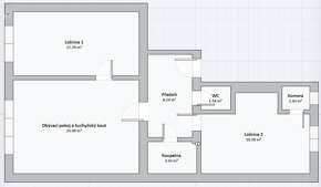 Prodej bytu 2+1 (3+KK), 75m2, Stojanova - 2