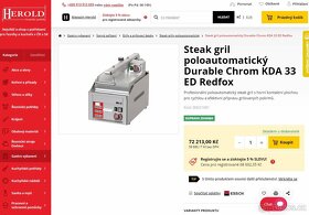 Prodám profi Steak gril REDFOX - KDA 33 ED - 2
