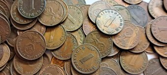 1 reichspfennig. Různé Ročníky 400 ks. - 2