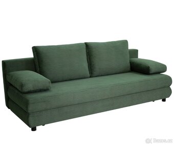 ROZKLÁDACÍ POHOVKA, textil, zelená - 2