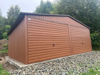 Plechová garáž 6x5m - 2