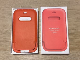 Apple iPhone 12 Mini Leather Sleeve Pink Citrus (NOVÉ) - 2