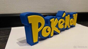 3d tisk pokemon logo rovne - 2
