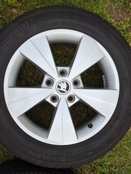Sada letních kol vč.Alu Škoda Velorum 205/55/16 - 2