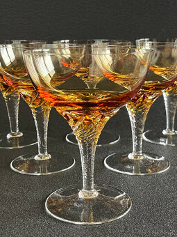 6x ambrová sklenice na sekt 150ml, Milan Metelák - 2