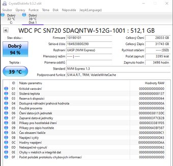 WD SSD NVMe 512 Gb - 2