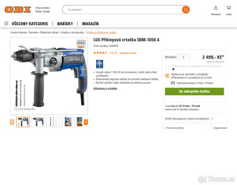 LUX Příklepová vrtačka SBM-1050 A - 2