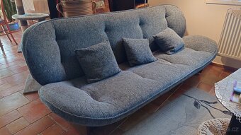 SET 2 křesla a 1 gauč modrá barva - 2