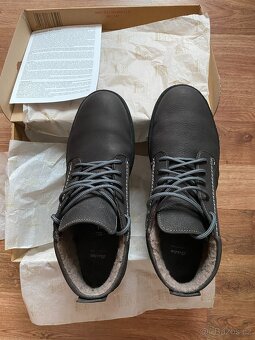 Nové pánské kožené zimní boty Baťa s kožichem - č. 44 - 2