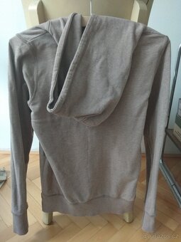 Světle hnědá mikina s kapucí - S - 2