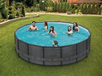 Mountfield bazén SWING Tmavý Ratan 5,49 x 1,32 m - 2