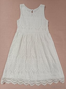 H&M dívčí šaty bílé, vel. 122-128 - 2