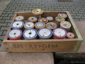 Měděný drát ovinutý hedvábím Cul2H a CuSn 4H - 2