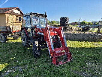 Zetor 7245 s čelním nakladačem a vlekem 7t - 2
