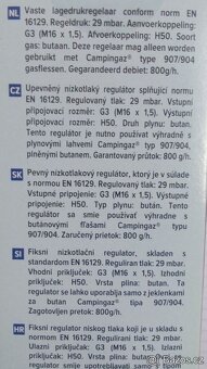 Regulační kohoutek Campingaz, nový - 2
