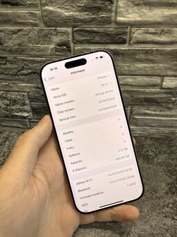 Nový iPhone 16 Pro 512GB Pouštní Titan, baterie 100%, DPH - 2