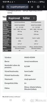 HAAS+SOHN Krbová kamna JONSBO - 2