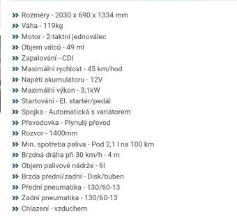 Skútr Kingway Euroboy 50cm - - 2