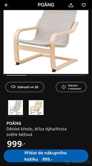 Prodám detské kreslo IKEA Poäng - 2