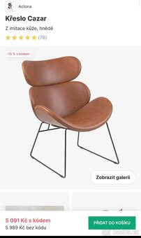 Krásné 2 židle a 2 křesla v top stavu - 2