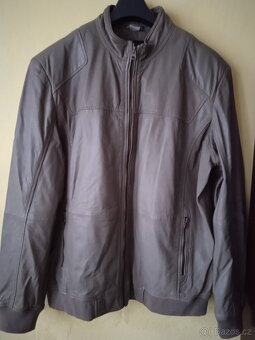 Pánská kožená bunda, velikost 58 - 2