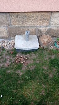 Zahradní slunečník  dřevěný velký 3 m průměr - 2