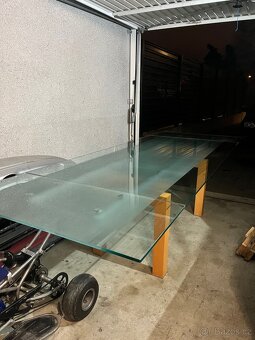 Skleněný stůl rozkládací - 2