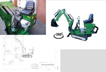 Prodám minibagr, MP T72 - 2