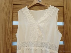 Letní bílé mini šaty - 2