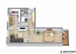 Prodej bytu 2+1 ( 58 m2), s klimatizací a rekuperací, Rajhra - 2