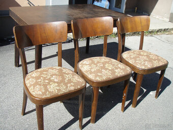 ORIGINÁL ŽIDLE THONET + JÍDELNÍ STŮL - 2