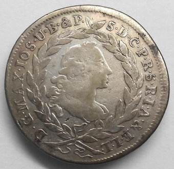 Stříbrná mince r. 1754 Maxmilián III. Josef - 2